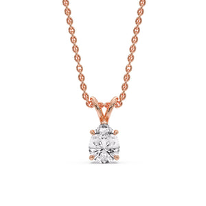 Pear Shaped Solitaire Necklace