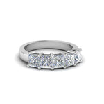 Load image into Gallery viewer, 1-ct.-princess-cut-five-stone-wedding-band-in-white-gold-FD8008PRB-1CT-NL-WG.jpg
