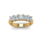 Load image into Gallery viewer, 1-ct.-princess-cut-five-stone-wedding-band-in-yellow-gold-FD8008PRB-1CT-NL-YG.jpg
