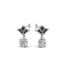 Load image into Gallery viewer, 1-ct.-round-art-deco-design-earring-black-diamond-in-14K-white-gold-FDEAR8425-0.50CTGBLACK-NL-WG