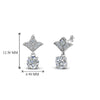 Load image into Gallery viewer, 1-ct.-round-art-deco-design-earring-in-950-Platinum-FDEAR8425-0.50CT-NL-WG