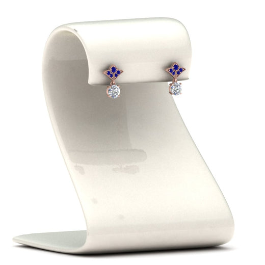 1-ct.-round-art-deco-design-earring-with-blue-sapphire-in-14K-rose-gold-FDEAR8425-0.50CTGSABL-NL-RG