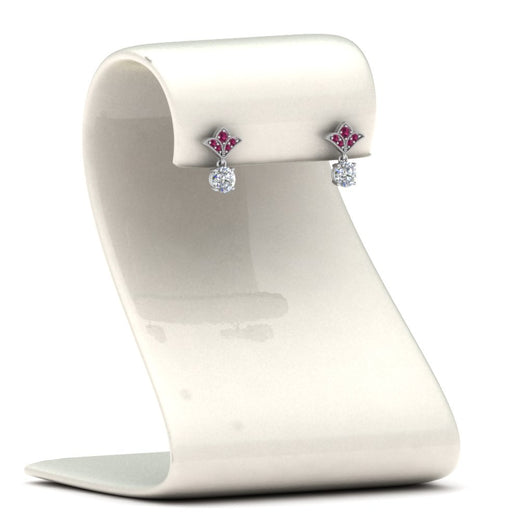 1-ct.-round-art-deco-design-earring-with-pink-sapphire-in-14K-white-gold-FDEAR8425-0.50CTGSADRPI-NL-WG