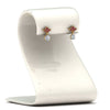 Load image into Gallery viewer, 1-ct.-round-art-deco-design-earring-with-pink-sapphire-in-14K-yellow-gold-FDEAR8425-0.50CTGSADRPI-NL-YG