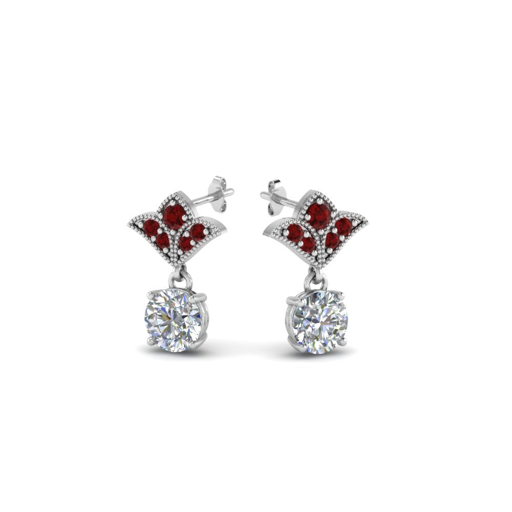 1-ct.-round-art-deco-design-earring-with-ruby-in-950-Platinum-FDEAR8425-0.50CTGRUDR-NL-WG