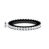 Load image into Gallery viewer, 1-ctw-diamond-eternity-princess-cut-black-wedding-ring-in-black-gold-FD10247PRB-1.00CT-NL-BG-HW