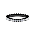 Thumbnail 169 - 1-ctw-diamond-eternity-princess-cut-black-wedding-ring-in-black-gold-FD10247PRB-1.00CT-NL-BG