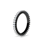 Load image into Gallery viewer, 1-ctw-diamond-eternity-princess-cut-black-wedding-ring-in-black-gold-FD10247PRBANGLE2-1.00CT-NL-BG
