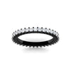 Load image into Gallery viewer, 1-ctw-diamond-eternity-princess-cut-black-wedding-ring-in-black-gold-FD10247PRBANGLE5-1.00CT-NL-BG