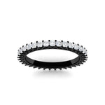 Load image into Gallery viewer, 1-ctw-diamond-eternity-princess-cut-black-wedding-ring-in-black-gold-FD10247PRBANGLE5-1.00CT-NL-BG
