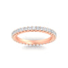 Load image into Gallery viewer, 1-ctw-diamond-eternity-princess-cut-wedding-ring-in-rose-gold-FD10247PRBANGLE5-1.00CT-NL-RG