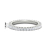 Load image into Gallery viewer, 1-ctw-diamond-eternity-princess-cut-wedding-ring-in-white-gold-FD10247PRB-1.00CT-NL-WG-HW
