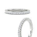 Thumbnail 27 - 1-ctw-diamond-eternity-princess-cut-wedding-ring-in-white-gold-FD10247PRBANGLE3-1.00-CT-NL-WG
