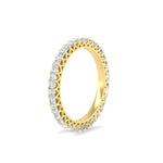 Load image into Gallery viewer, 1-ctw-diamond-eternity-princess-cut-wedding-ring-in-yellow-gold-FD10247PRBANGLE2-1.00CT-NL-YG
