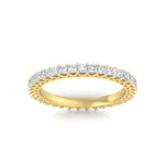Load image into Gallery viewer, 1-ctw-diamond-eternity-princess-cut-wedding-ring-in-yellow-gold-FD10247PRBANGLE5-1.00CT-NL-YG
