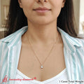 Thumbnail 27 - 1.00-ct-emerald-cut-diamond-necklace-with-pave-bail-in-rose-gold-fdpd11636em-1