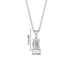 Load image into Gallery viewer, 1.00-ct-emerald-cut-diamond-necklace-with-pave-bail-in-white-gold-fdpd11636emangle1-7X5mm-nl-wg-hw.jpg?v=1769514554