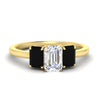 Load image into Gallery viewer, 1.00-ct-emerald-cut-three-stone-black-diamond-engagement-ring-in-yellow-gold-fdenr9299emgblacksleep-1.00ct-nl-yg.jpg