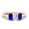 Load image into Gallery viewer, 1.00-ct-emerald-cut-three-stone-sapphire-engagement-ring-in-rose-gold-fdenr9299emgsablsleep-nl-rg