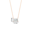 Load image into Gallery viewer, Horizontal Radiant Diamond Solitaire Pendant
