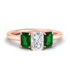 Load image into Gallery viewer, 1.00-ct-radiant-cut-three-stone-emerald-engagement-ring-in-rose-gold-fdenr9299ragemgrsleep-1.00ct-nl-rg.jpg