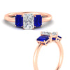Load image into Gallery viewer, 1.00-ct-radiant-cut-three-stone-sapphire-engagement-ring-in-rose-gold-fdenr9299ragsablangle3-1.00ct-nl-rg.jpg