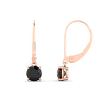 Load image into Gallery viewer, 1.00-ct-round-cut-black-diamond-leverback-dangle-earrings-in-rose-gold-fdear11236rogblackangle4-1.00ct-nl-rg.jpg?v=1768373567