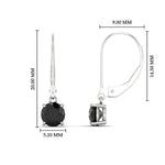 Load image into Gallery viewer, 1.00-ct-round-cut-black-diamond-leverback-dangle-earrings-in-white-gold-fdear11236rogblackangle4-1.00ct-nl-wg-hw.jpg?v=1768373566