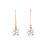 Load image into Gallery viewer, 1.00-ct-round-cut-diamond-leverback-dangle-earrings-in-rose-gold-fdear11236roangle2-1.00ct-nl-rg.jpg?v=1768373566