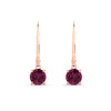 Load image into Gallery viewer, 1.00-ct-round-cut-pink-sapphire-leverback-dangle-earrings-in-rose-gold-fdear11236rogsadrpiangle2-1.00ct-nl-rg.jpg?v=1768373566