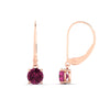 Load image into Gallery viewer, 1.00-ct-round-cut-pink-sapphire-leverback-dangle-earrings-in-rose-gold-fdear11236rogsadrpiangle4-1.00ct-nl-rg.jpg?v=1768373566