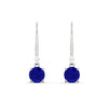 Load image into Gallery viewer, 1.00-ct-round-cut-sapphire-leverback-dangle-earrings-in-white-gold-fdear11236rogsablangle2-1.00ct-nl-wg.jpg?v=1768373566