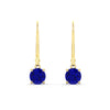 Load image into Gallery viewer, 1.00-ct-round-cut-sapphire-leverback-dangle-earrings-in-yellow-gold-fdear11236rogsablangle2-1.00ct-nl-yg.jpg?v=1768373567