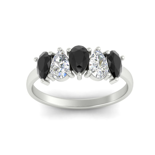 1.25-carat-5-stone-wedding-band-black-diamond-teardrop-in-white-gold-fdwb8008peblackangle5-1.25ct-nl-wg.jpg