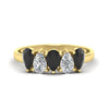 Load image into Gallery viewer, 1.25-carat-5-stone-wedding-band-black-diamond-teardrop-in-yellow-gold-fdwb8008peblacksleep-1.25ct-nl-yg.jpg