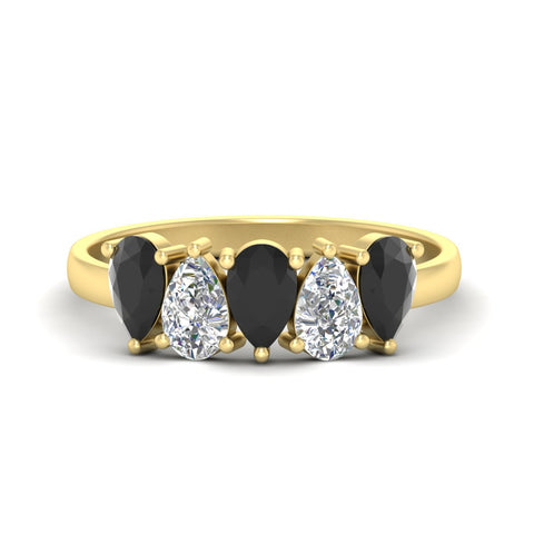 1.25-carat-5-stone-wedding-band-black-diamond-teardrop-in-yellow-gold-fdwb8008peblacksleep-1.25ct-nl-yg.jpg