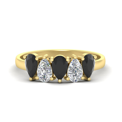1.25-carat-5-stone-wedding-band-black-diamond-teardrop-in-yellow-gold-fdwb8008peblacksleep-1.25ct-nl-yg.jpg