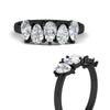 Load image into Gallery viewer, 1.25-carat-5-stone-wedding-band-diamond-teardrop-in-black-gold-fdwb8008peangle3-1.25ct-nl-bg