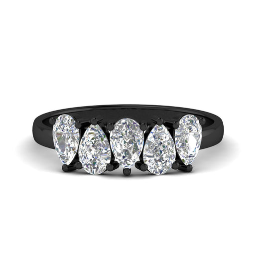 1.25-carat-5-stone-wedding-band-diamond-teardrop-in-black-gold-fdwb8008pesleep-1.25ct-nl-bg