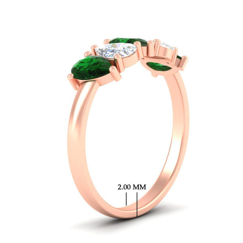1.25-carat-5-stone-wedding-band-emerald-teardrop-in-rose-gold-fdwb8008pegemgrangle2-1.25ct-nl-rg-hw.jpg