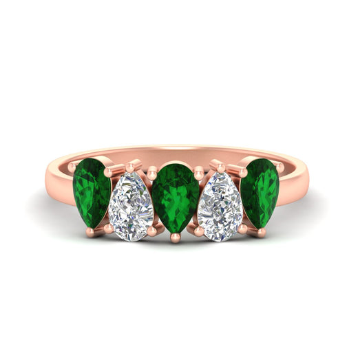 1.25-carat-5-stone-wedding-band-emerald-teardrop-in-rose-gold-fdwb8008pegemgrsleep-1.25ct-nl-rg.jpg