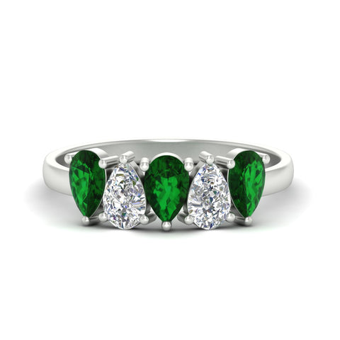 1.25-carat-5-stone-wedding-band-emerald-teardrop-in-white-gold-fdwb8008pegemgrsleep-1.25ct-nl-wg.jpg