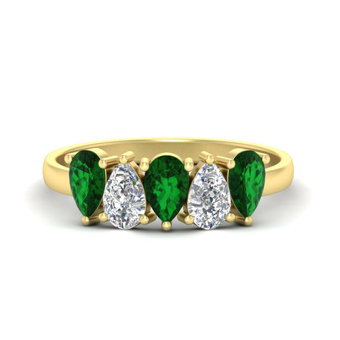 1.25-carat-5-stone-wedding-band-emerald-teardrop-in-yellow-gold-fdwb8008pegemgrsleep-1.25ct-nl-yg.jpg