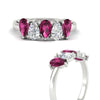 Load image into Gallery viewer, 1.25-carat-5-stone-wedding-band-pink-sapphire-teardrop-in-white-gold-fdwb8008pegsadrpiangle3-1.25ct-nl-wg.jpg