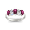 Load image into Gallery viewer, 1.25-carat-5-stone-wedding-band-pink-sapphire-teardrop-in-white-gold-fdwb8008pegsadrpiangle5-1.25ct-nl-wg.jpg