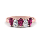 Load image into Gallery viewer, 1.25-carat-5-stone-wedding-band-pink-sapphire-teardrop-rose-gold-FD8294B-0.25CTGSADRPIANGLE3-NL-RG
