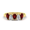 Load image into Gallery viewer, 1.25-carat-5-stone-wedding-band-ruby-teardrop-in-yellow-gold-fdwb8008pegrudrsleep-1.25ct-nl-yg.jpg