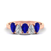 Load image into Gallery viewer, 1.25-carat-5-stone-wedding-band-sapphire-teardrop-in-rose-gold-fdwb8008pegsablsleep-1.25ct-nl-rg.jpg