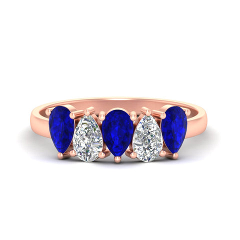 1.25-carat-5-stone-wedding-band-sapphire-teardrop-in-rose-gold-fdwb8008pegsablsleep-1.25ct-nl-rg.jpg