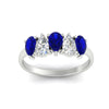 Load image into Gallery viewer, 1.25-carat-5-stone-wedding-band-sapphire-teardrop-in-white-gold-fdwb8008pegsablangle5-1.25ct-nl-wg.jpg